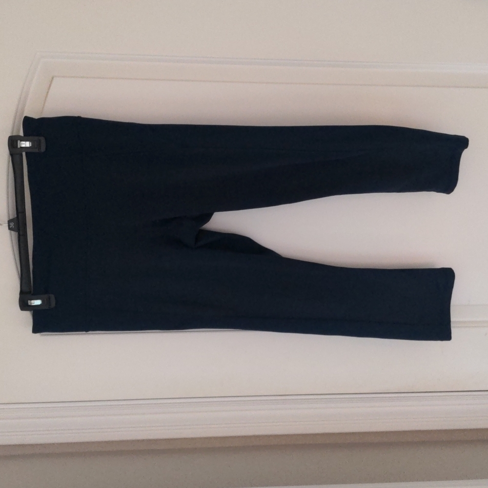 Navy Blue Yoga Crop Pants